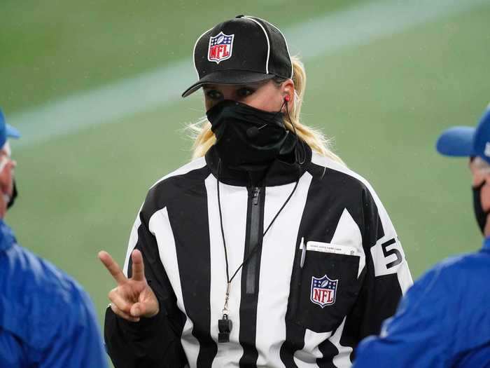 The final record belongs to NFL official Sarah Thomas.