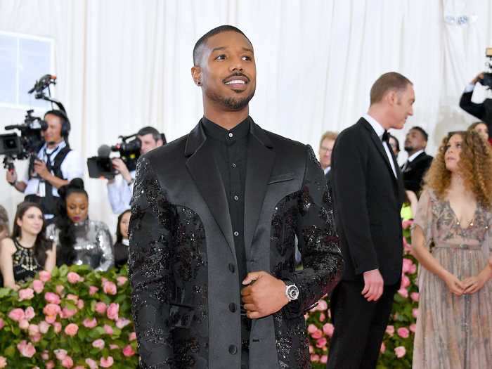 Jordan wore another long jacket at the 2019 Met Gala.