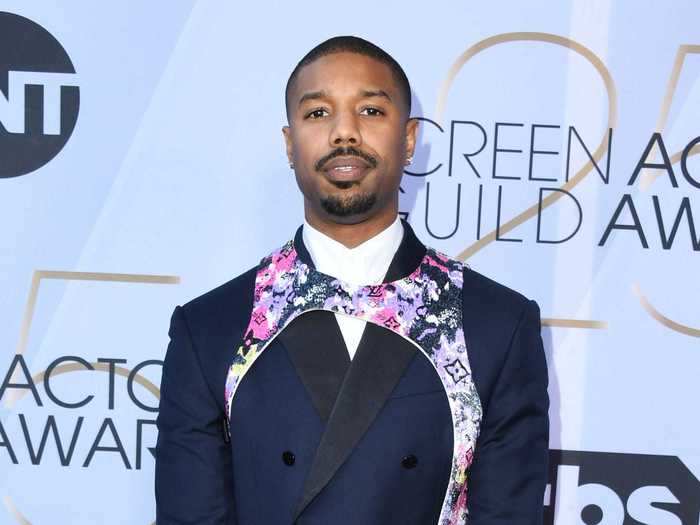 In 2019, Jordan turned heads at the Screen Actors Guild Awards with his harness.