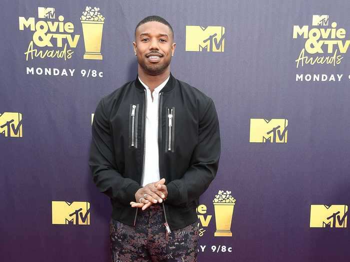 Jordan opted for a more casual - yet still memorable - outfit for the 2018 MTV Movie and TV Awards.