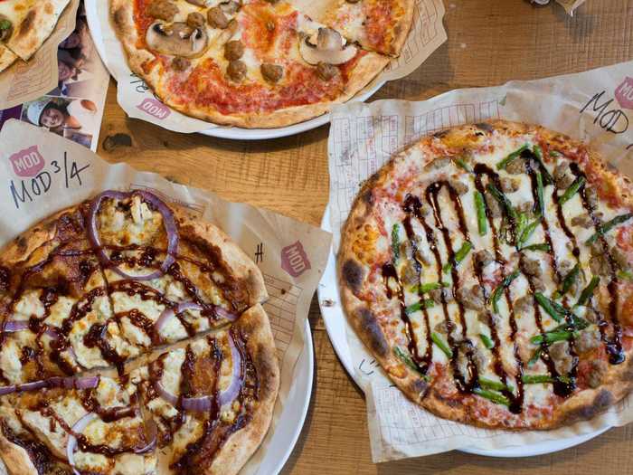 MOD Pizza serves special create-your-own pizzas.