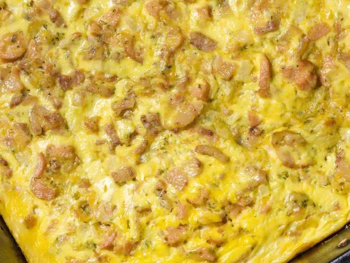 You can also make a savory casserole with eggs, bacon, and more.