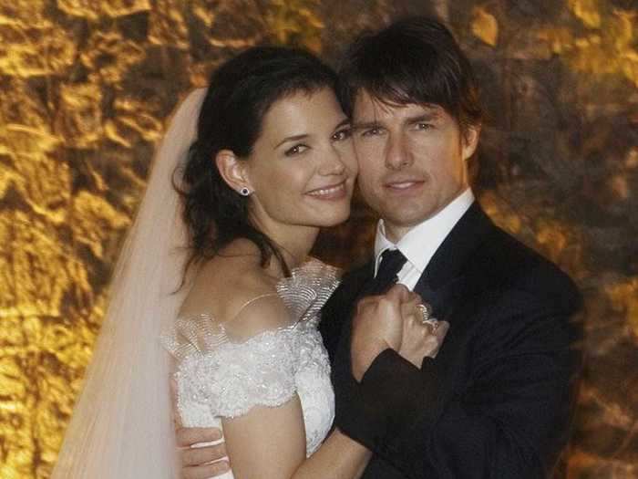 Tom Cruise and Katie Holmes said their vows for a reported $3 million in 2006.