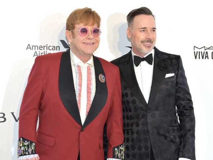 Sir Elton John and David Furnish tied the knot in 2014 at a $1.5 million event.