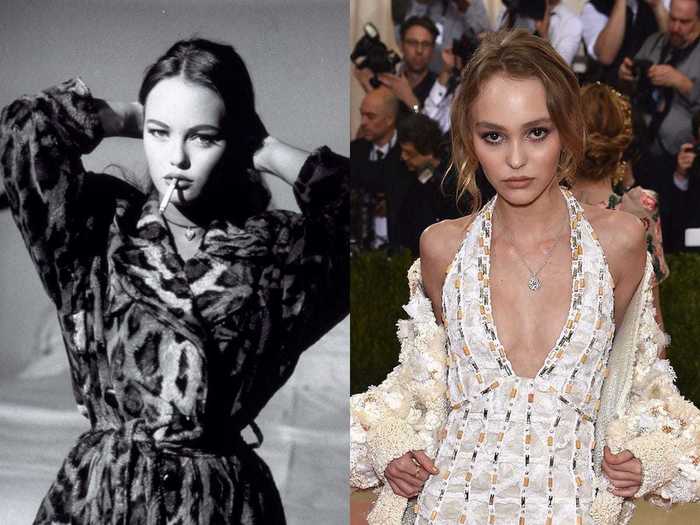 Lily-Rose Depp bears a striking resemblance to her mom, Vanessa Paradis.