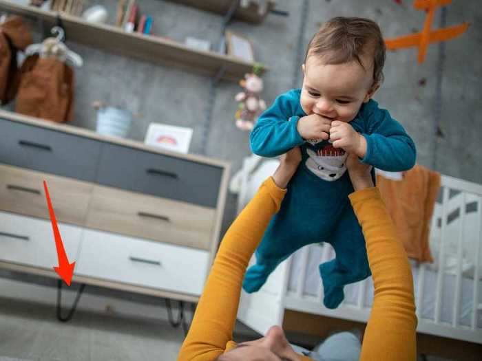 No pediatricians had any unanchored, unbracketed, or unstable furniture in their nurseries.