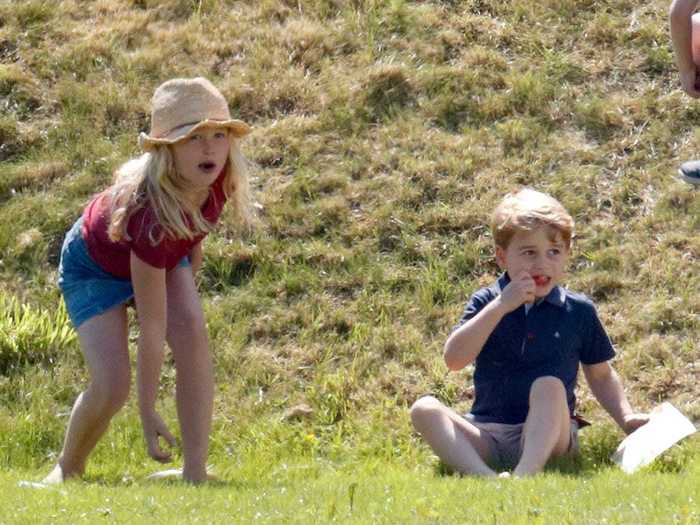 2010: Savannah Phillips was born on December 29. She is the eldest daughter of Peter Phillips and Autumn Kelly, and granddaughter to Princess Anne. Here she is with Prince George at the Beaufort Polo Club in Gloucester in June 2018.