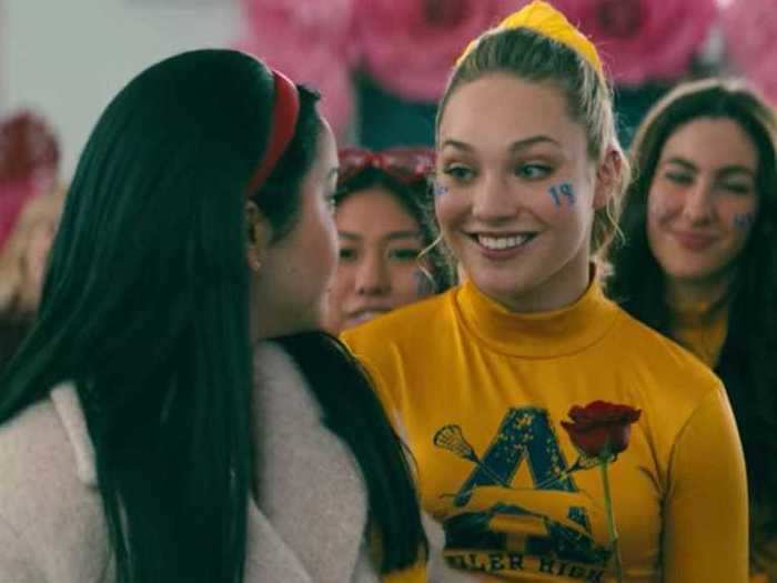 "Dance Moms" star Maddie Ziegler makes a cameo as a high-school cheerleader.