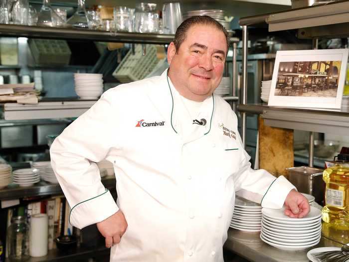 Emeril Lagasse puts mushrooms in his take on the classic soup.