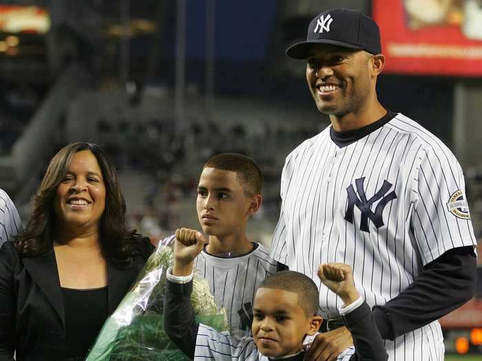 Mariano Rivera and his wife, Clara, were elementary school sweethearts.