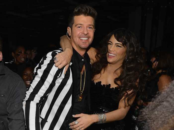 Robin Thicke and Paula Patton