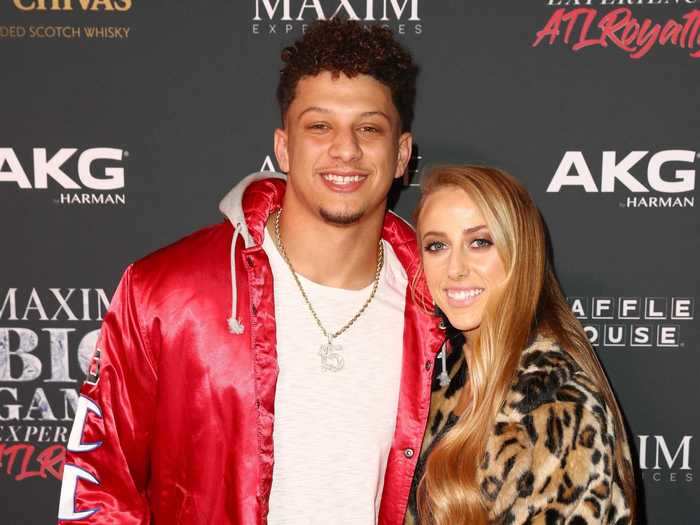 Patrick Mahomes and Brittany Matthews are high school sweethearts.