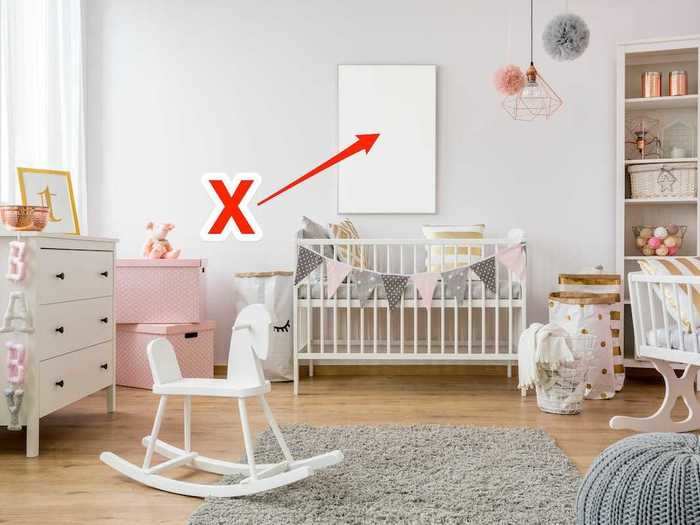 Pediatricians recommend avoiding heavy artwork and mirrors in the playroom and throughout the entire home.