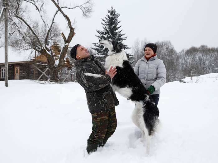 Dmitry Shamovich met his wife, Anastasia Kuzmenkova, when she visited his homestead with a group of birdwatchers to build artificial owl nests.