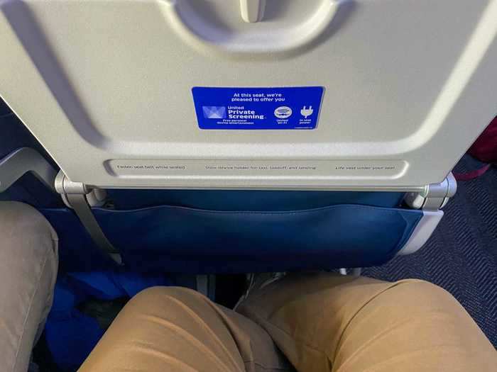 Economy seats on United