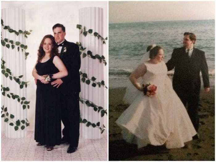 Melissa and Randy were prom dates in 1995 and married in 2002.