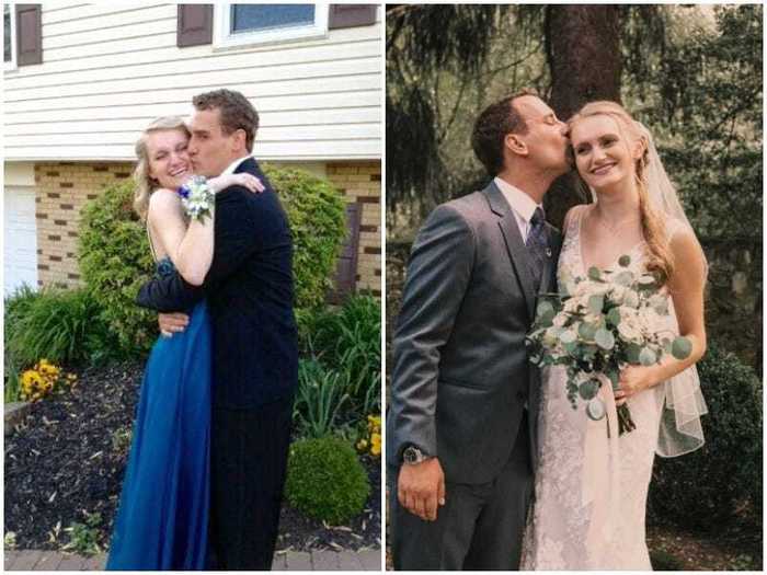 Taylor and Rob went to prom together in 2012 and wed in 2018.