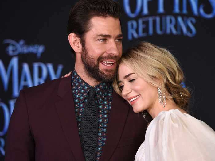 John Krasinski and Emily Blunt fell in love with each other shortly after they met.