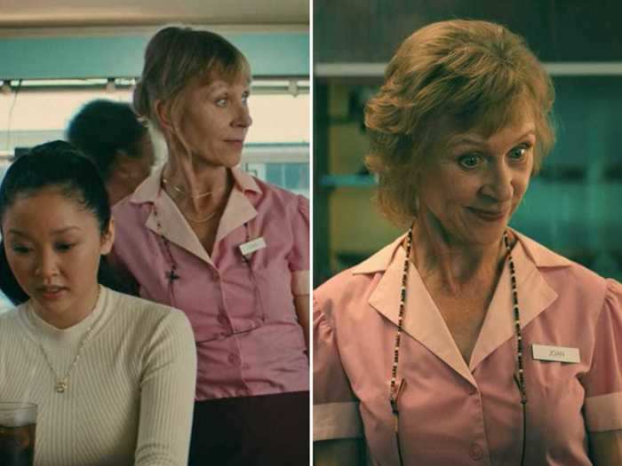 Joan the waitress is present throughout the series.