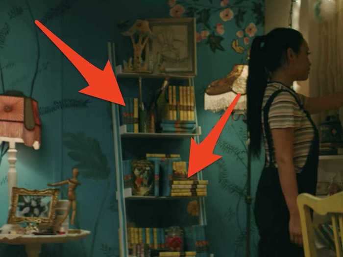 There are "Nancy Drew" and "Hardy Boys" books in Lara Jean