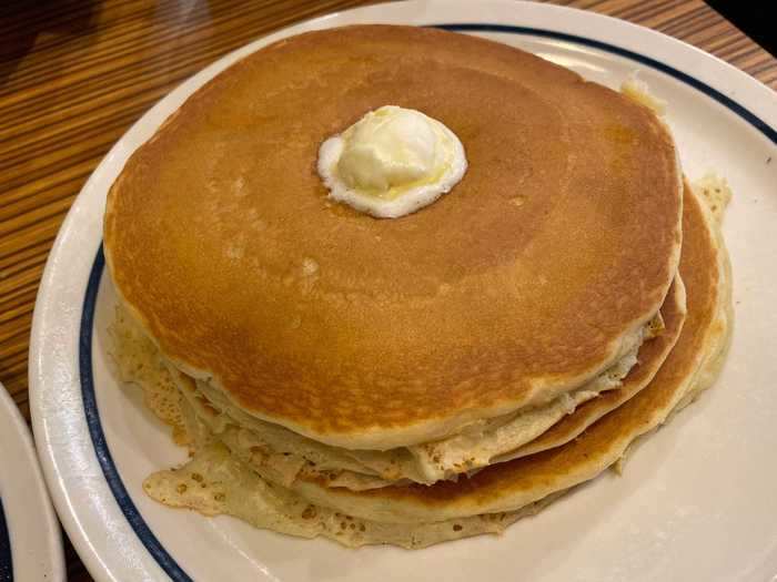 Original pancakes -$7.99, short stack