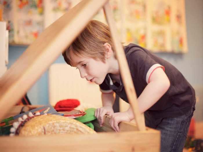 A toy chest is a no-go since it can crush tiny fingers and potentially entrap young children.