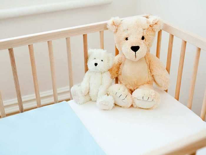 Absolutely no crib bumpers, stuffed animals, or blankets in the crib, pediatricians said.