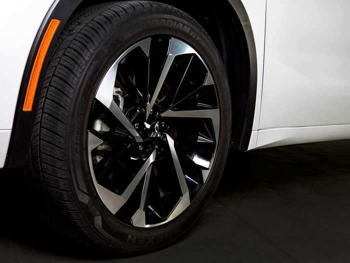 Big, 20-inch wheels are an available option.