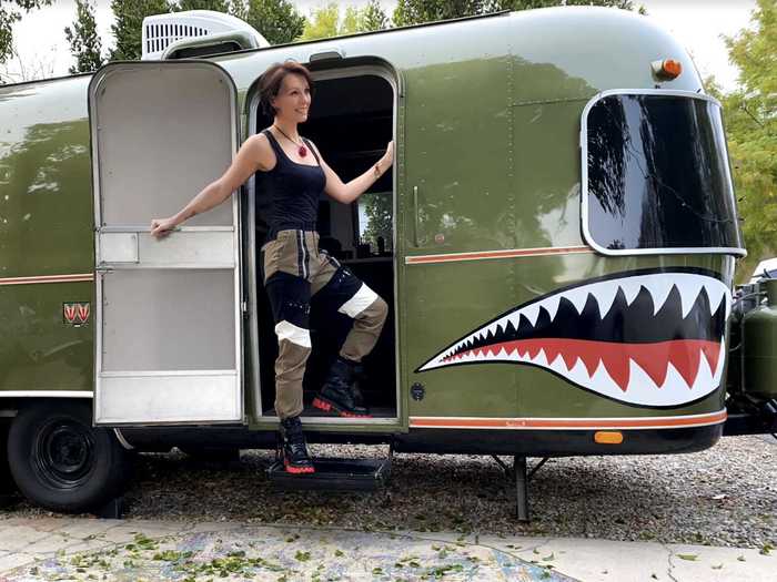 George continues to do her venture capitalist work on the road and makes time for her Airstream remodels, too.