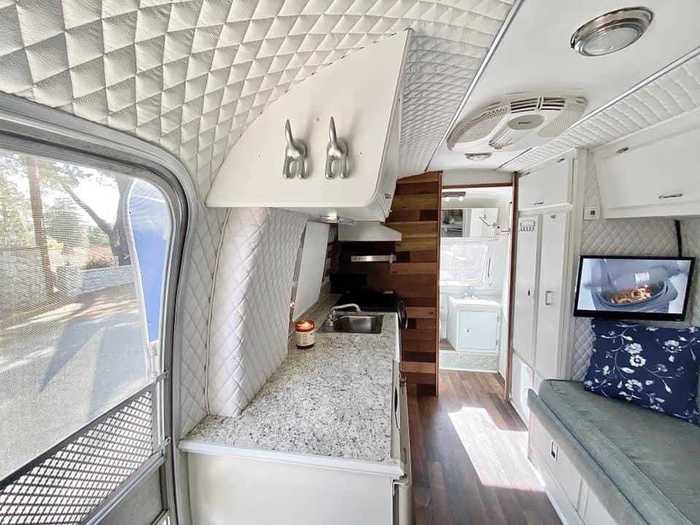 Even the inside of the Airstream got a face-lift.