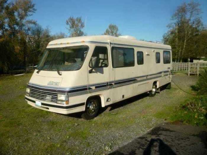 On her way back from Burning Man, she bought a 33-foot RV so she could take it to the festival the following year.