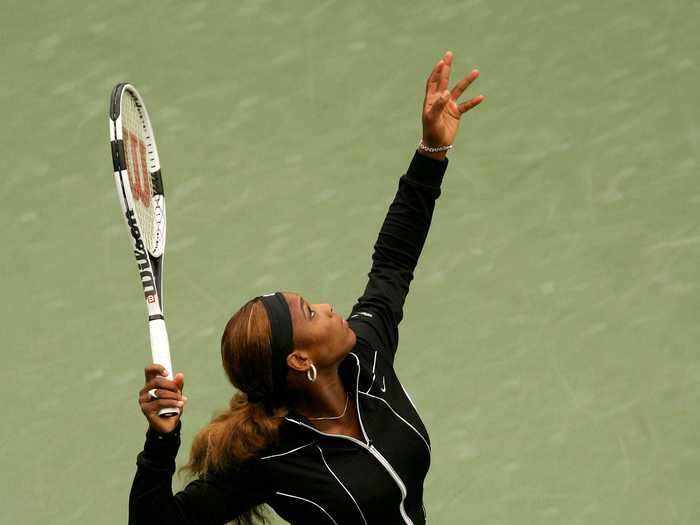 Williams brought street style to the tennis court at the 2004 US open.