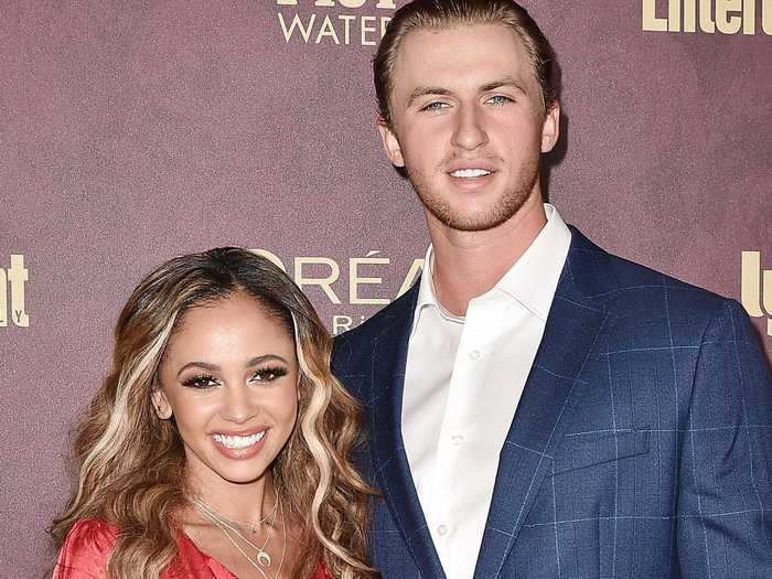 "Riverdale" star welcomed her first child, a son, with estranged husband Michael Kopech.