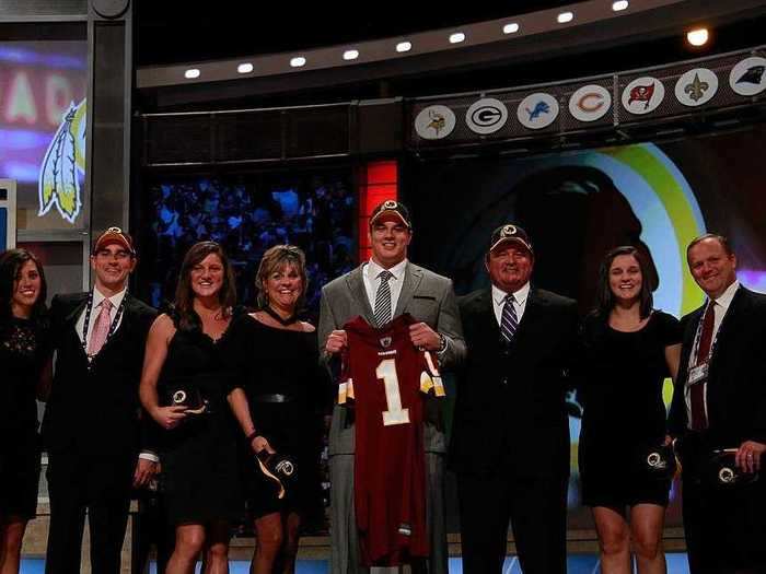 Ryan Kerrigan was selected 16th overall by Washington out of Purdue.