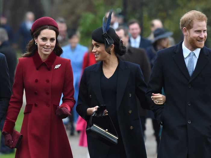 December 2018: Prince Harry and Markle celebrate Christmas with the royals, dispelling rumors that there is a rift in the family.