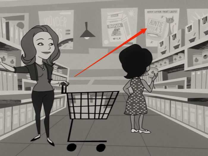 The animated grocery store opening had a blink-and-you