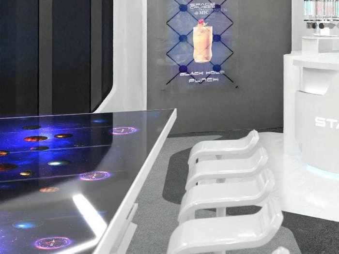 Besides Rob, the bar will also feature an interactive 12-seat table that lets patrons "explore space." All of this can be experienced on the MSC Virtuosa, which will be setting sail in April.