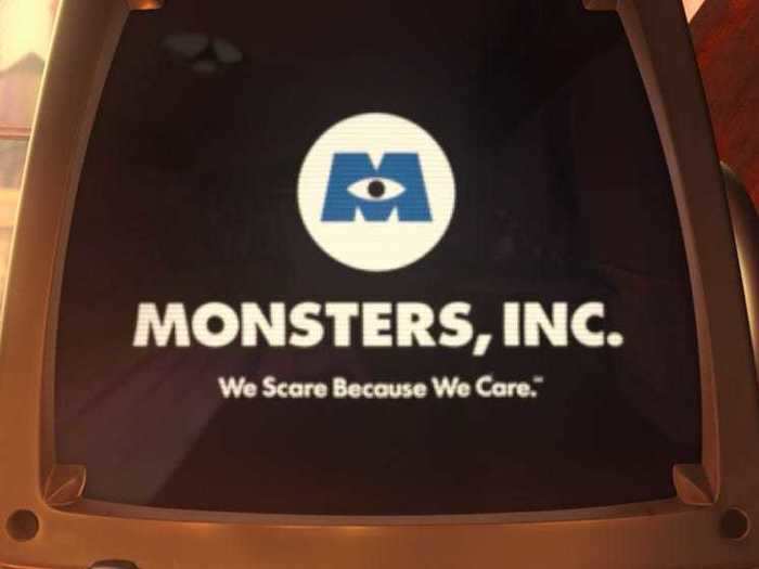 Monsters, Inc. is made to feel like a real company throughout the movie.