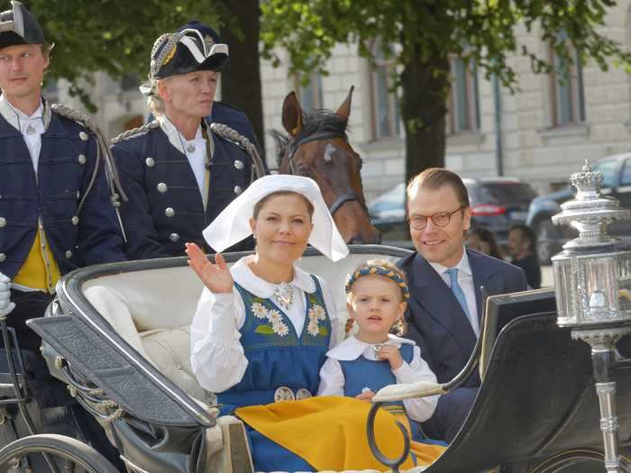 Their daughter, Crown Princess Victoria, is the next in line for the throne.