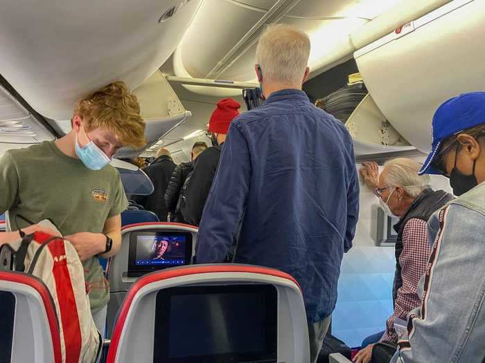 The one-hour flight quickly passed as we landed in Los Angeles. Flight attendants once again asked the passengers to stay seated until the row ahead of them was on their way but once again, most passengers did their own thing.