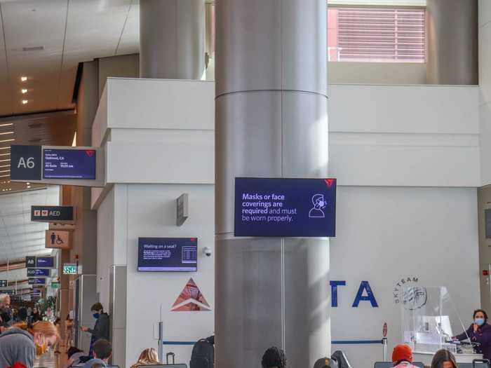 It was a bit of a walk to my next gate for the flight to Los Angeles so I got to see the new Salt Lake City airport terminal. Every single Delta gate had been overhauled with the new safety features.