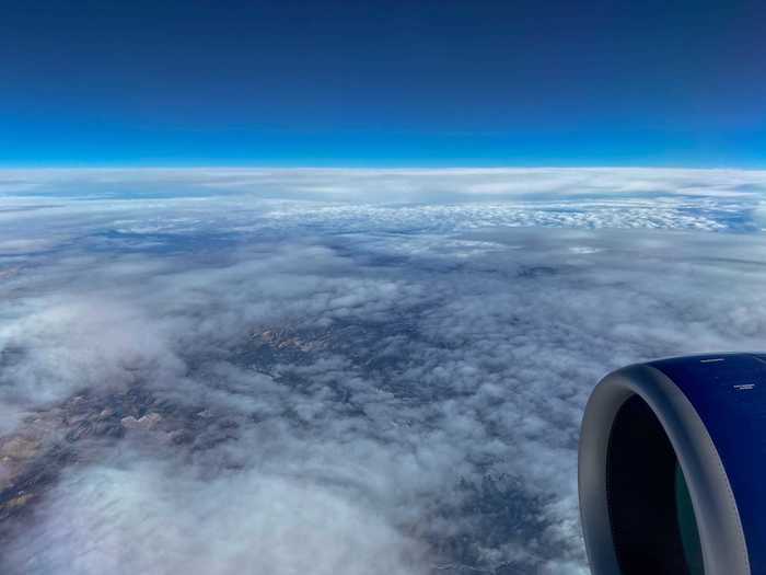 It was soon time to land in Salt Lake City and we began our descent between the snow-capped mountains.