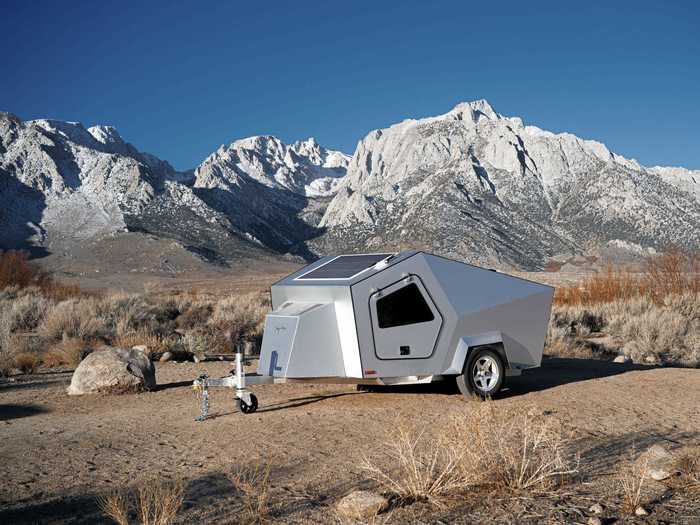 A fully upgraded Polydrops trailer can last off-grid for six nights.