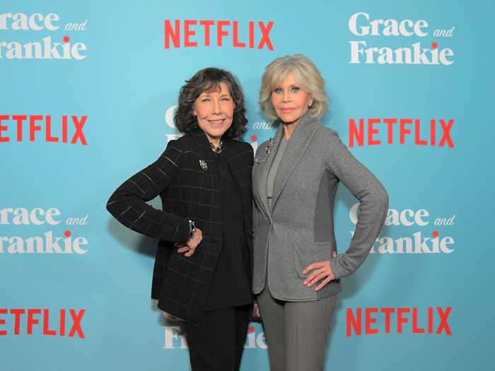 2015: Season one of "Grace and Frankie" starring Fonda and Tomlin debuted on Netflix.