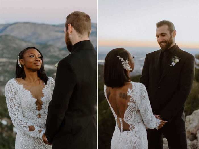 Simply Eloped helped the couple write their vows.