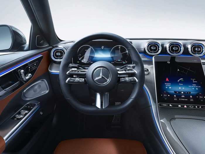 There are a 12.3-inch digital instrument cluster and an 11.9-inch center touchscreen display.