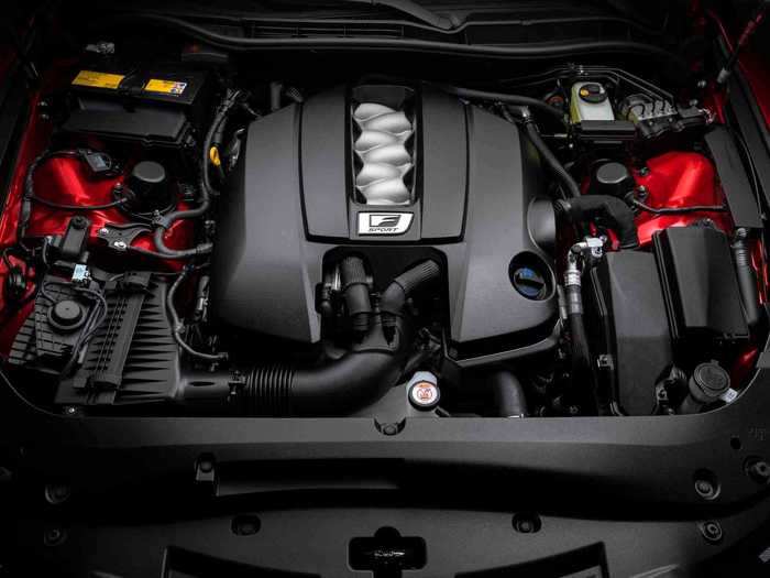 The IS 500 has a naturally aspirated 5.0-liter V8 that produces a claimed 472 horsepower and 395 pound-feet of torque.