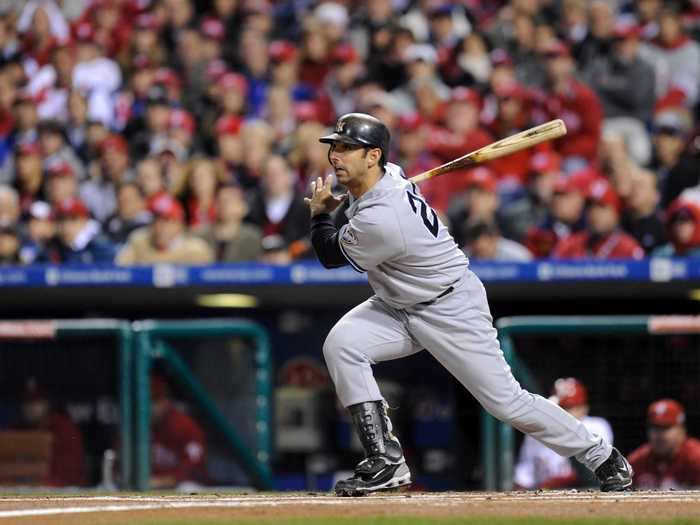 Jorge Posada was a staple behind the plate for the Yankees dating back to their dynasty of the 1990s. He batted .263 with five RBI in the 2009 World Series.