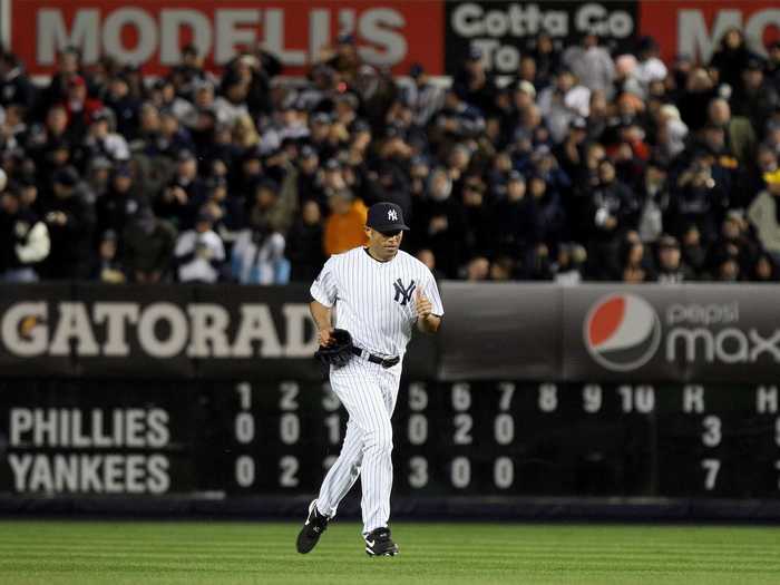 Mariano Rivera recorded the final out of the series as the team