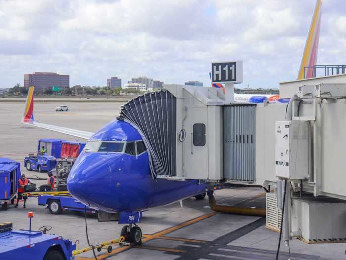 Our flight to Houston was operated by the airline